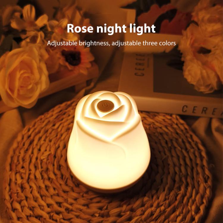 3W Rose Night Light Bedside Touch Sensor Ambient Lighting