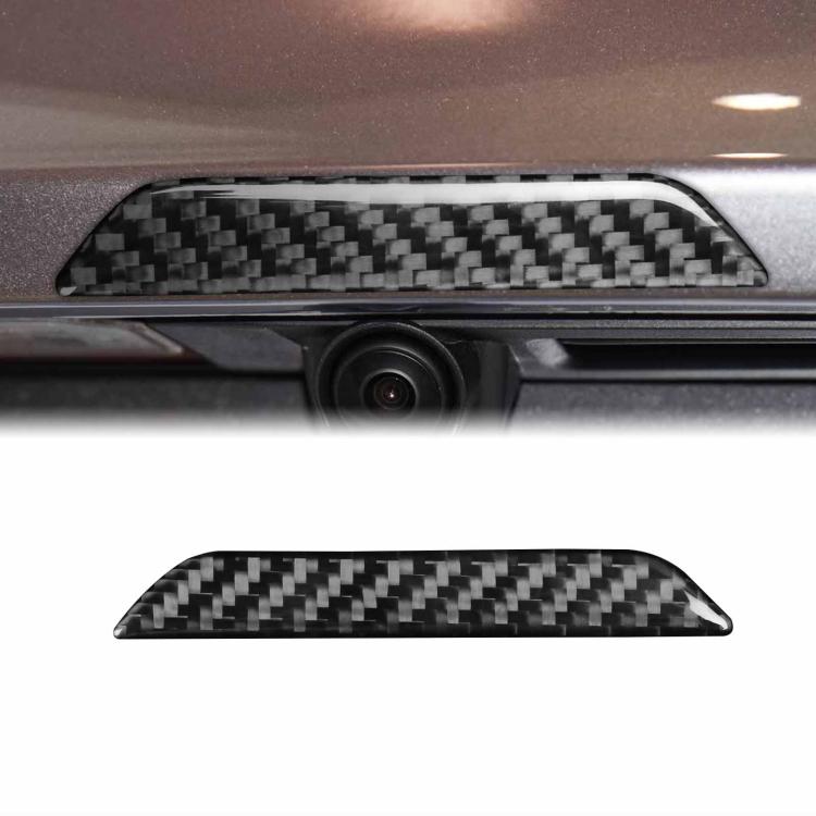 For Tesla Model 3 / Y / S / X Carbon Fiber Car Trunk Logo Decorative Sticker