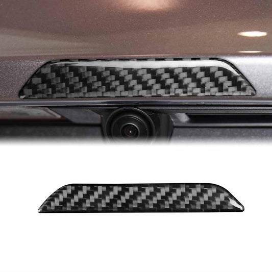 For Tesla Model 3 / Y / S / X Carbon Fiber Car Trunk Logo Decorative Sticker