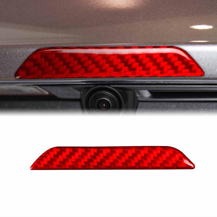 For Tesla Model 3 / Y / S / X Carbon Fiber Car Trunk Logo Decorative Sticker