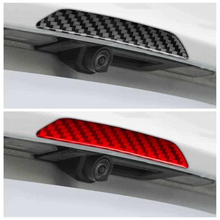 For Tesla Model 3 / Y / S / X Carbon Fiber Car Trunk Logo Decorative Sticker
