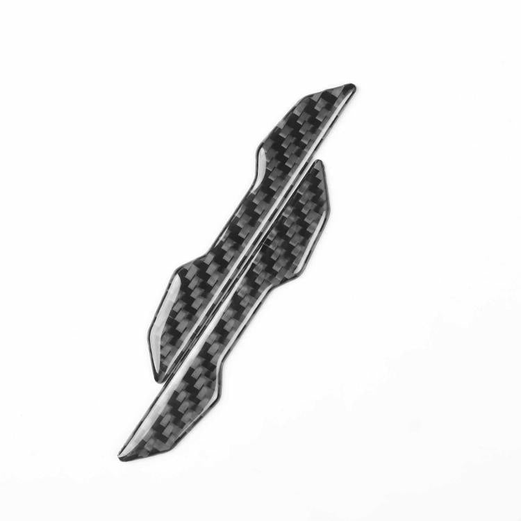 For Tesla Model 3 / Y / S / X 2pcs/Set Carbon Fiber Car Rearview Mirror Anti-collision Decorative Sticker