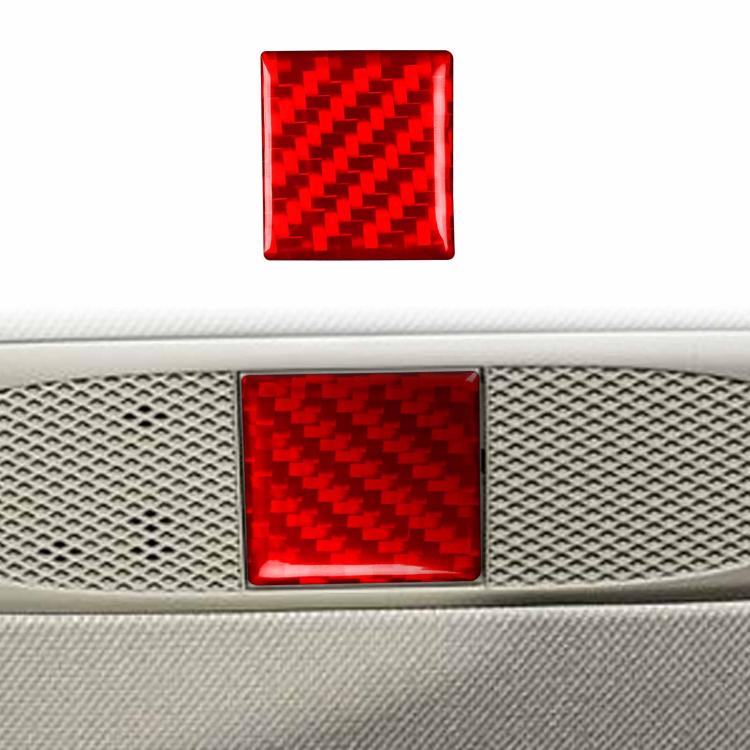 For Tesla Model 3 2019-2022 / Model Y 2019-2024 Carbon Fiber Car Emergency Light Button Decorative Sticker