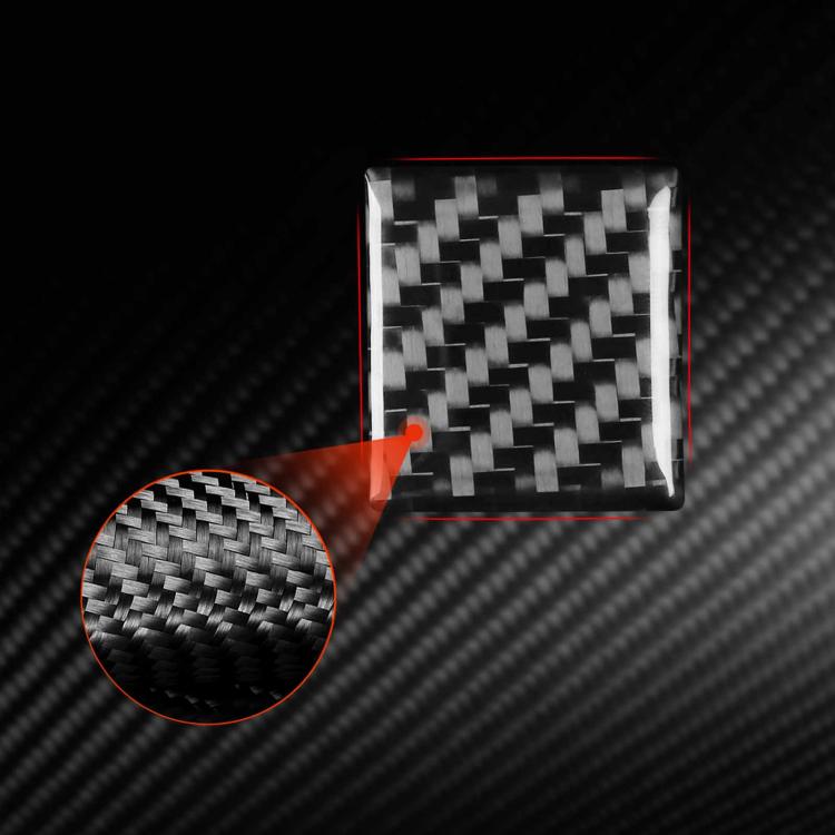 For Tesla Model 3 2019-2022 / Model Y 2019-2024 Carbon Fiber Car Emergency Light Button Decorative Sticker