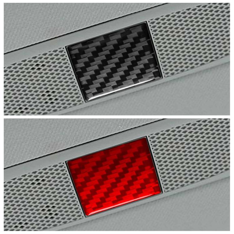 For Tesla Model 3 2019-2022 / Model Y 2019-2024 Carbon Fiber Car Emergency Light Button Decorative Sticker
