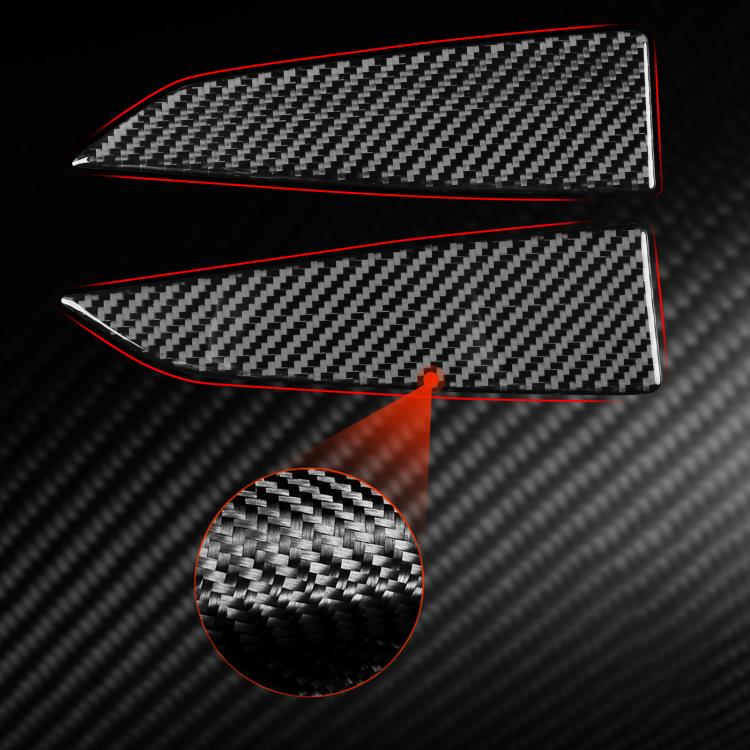 For Tesla Model 3 2023- 2pcs/Set Carbon Fiber Car Interior Door A-Pillar Decorative Sticker