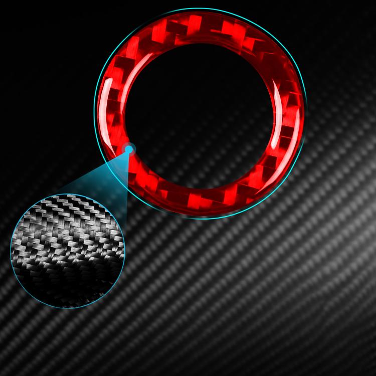 For Tesla Model 3 2023- Carbon Fiber Car Trunk Button Frame Decorative Sticker