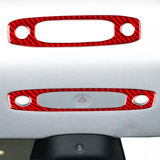 For Tesla Model 3 2023- Carbon Fiber Car Front Reading Light Panel Decorative Sticker