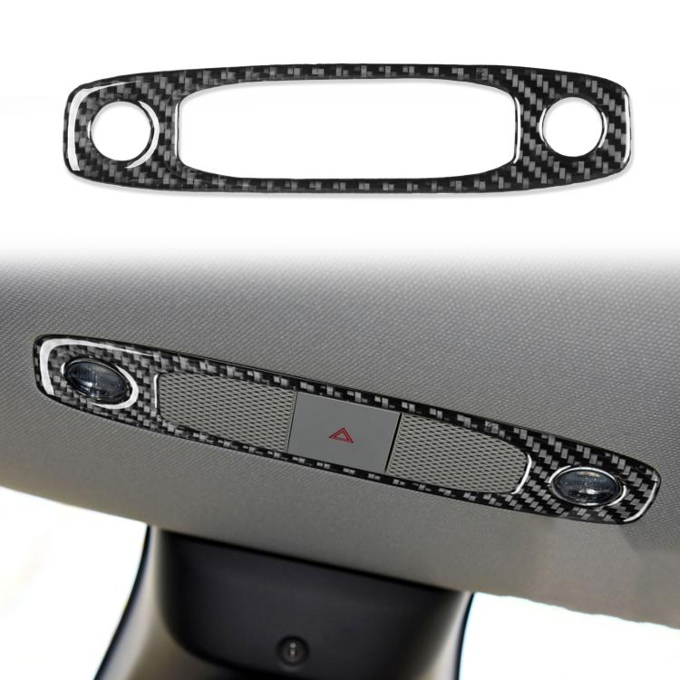 For Tesla Model 3 2017-2022 / Y 2020-2024 Carbon Fiber Car Front Reading Light Panel Decorative Sticker