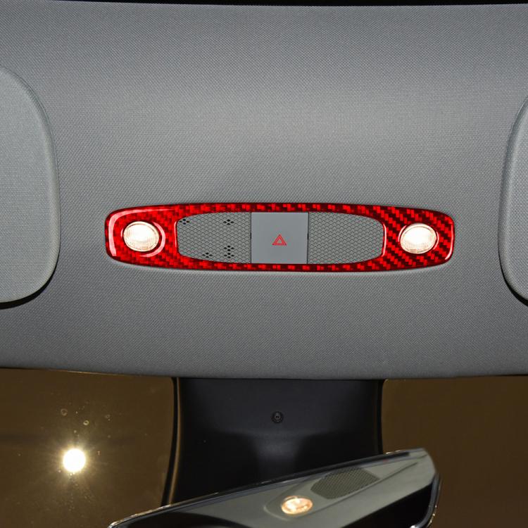 For Tesla Model 3 2017-2022 / Y 2020-2024 Carbon Fiber Car Front Reading Light Panel Decorative Sticker