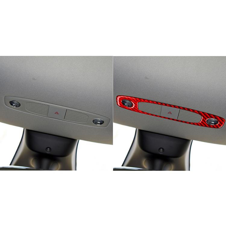 For Tesla Model 3 2017-2022 / Y 2020-2024 Carbon Fiber Car Front Reading Light Panel Decorative Sticker