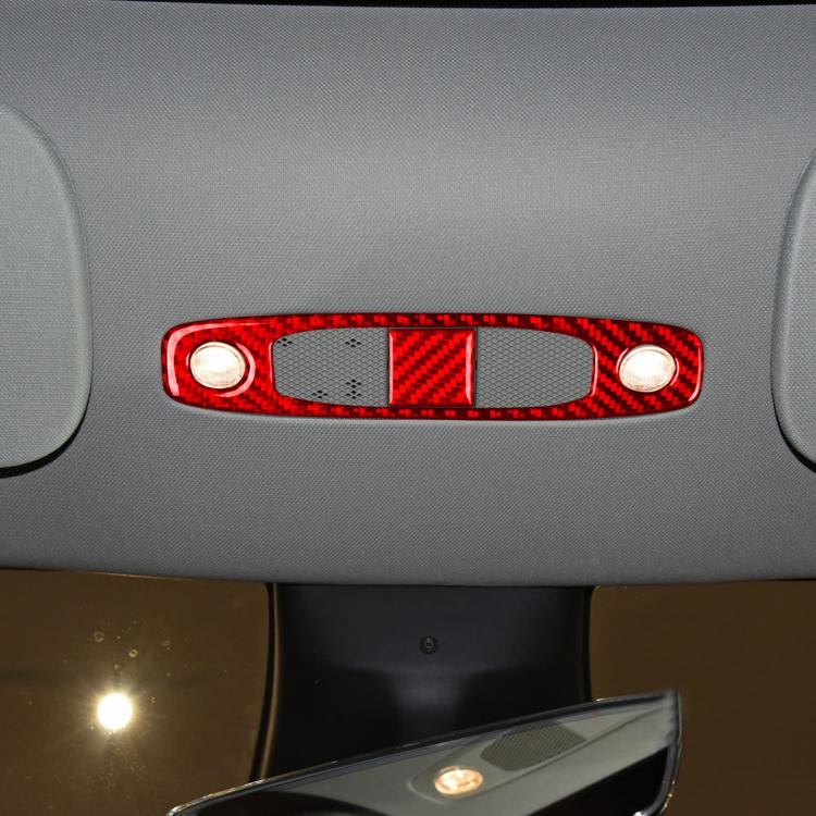 For Tesla Model 3 2019-2022 / Y 2019-2024 2pcs/Set Carbon Fiber Car Reading Light Panel Decorative Sticker