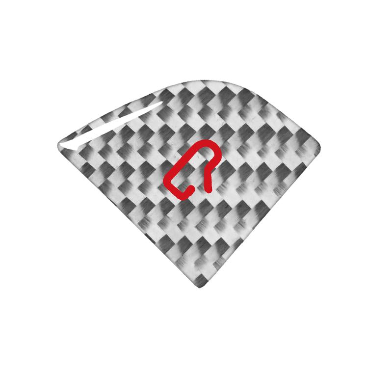 For Tesla Model 3 New Edition 2023+ 4pcs/Set Carbon Fiber Car Door Switch Decorative Sticker with Label