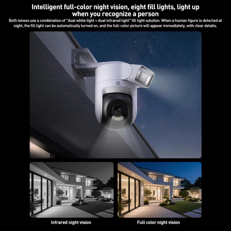 Original Xiaomi Outdoor Camera 4 MJSXJ10HL Dual 5MP 3K Ultra HD IP66 Waterproof