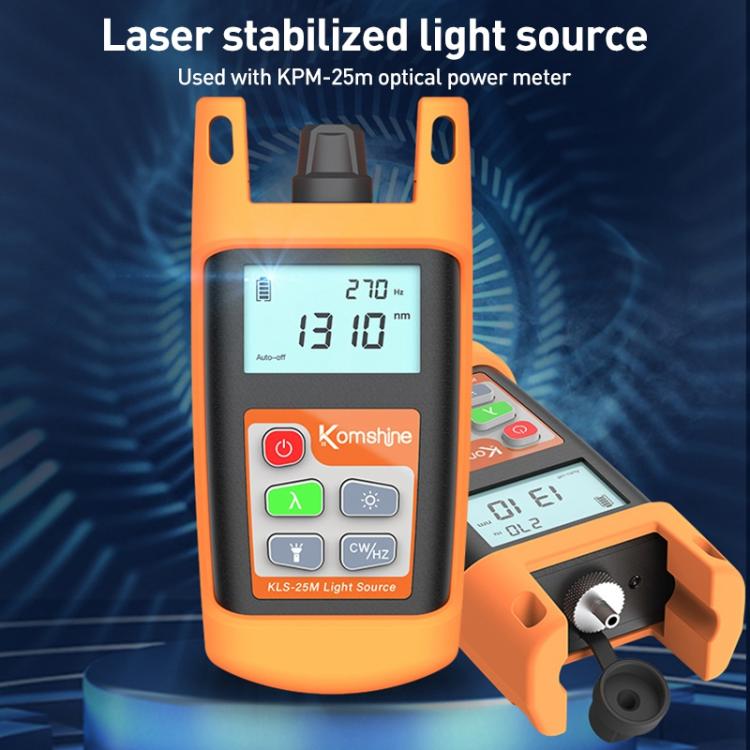 Komshine KLS-25m Dual Wavelength Handheld Fiber Optic Line Tester
