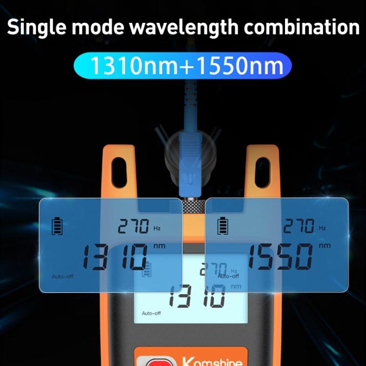 Komshine KLS-25m Dual Wavelength Handheld Fiber Optic Line Tester