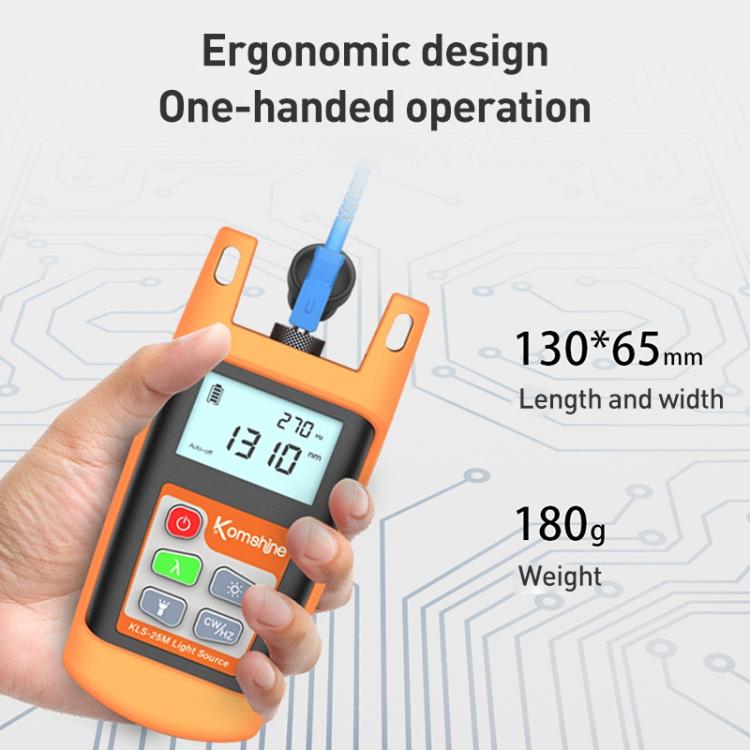 Komshine KLS-25m Dual Wavelength Handheld Fiber Optic Line Tester