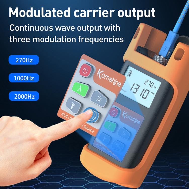 Komshine KLS-25m Dual Wavelength Handheld Fiber Optic Line Tester
