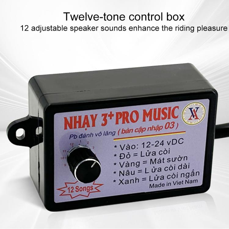 12V / 24V Universal Car Horn Controller 12 Sound Effects Sound Control Speaker