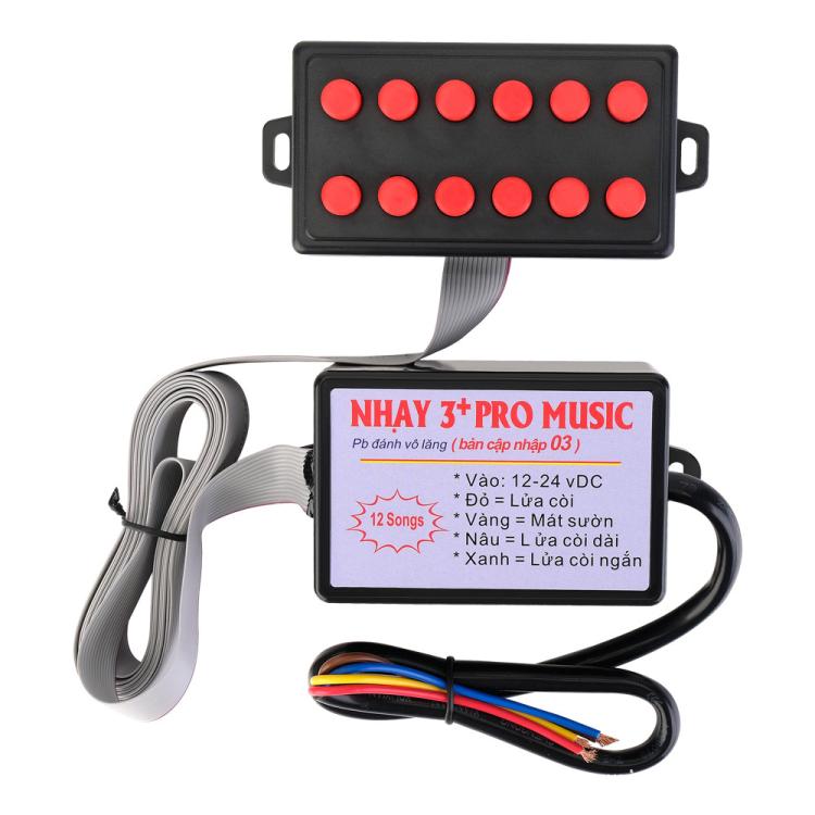 12V / 24V Universal Car Horn Controller 12 Sound Effects Sound Control Speaker, with Button