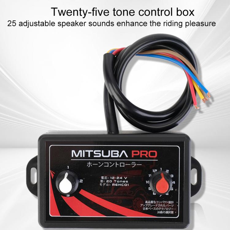 12V / 24V Universal Car Horn Controller 25 Sound Effects Sound Control Speaker