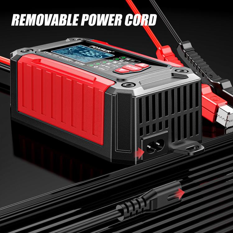 FOXSUR FTC-1206 2 in 1 12V Charging Tester Integrated Machine Car Motorcycle Battery Charger Tester