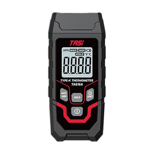 TRSI TA616A Industrial Handheld K-Type Thermocouple Thermometer, Single Channel, Basic Version