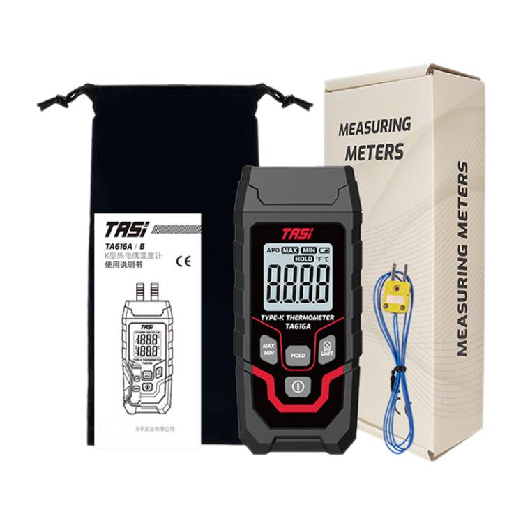 TRSI TA616A Industrial Handheld K-Type Thermocouple Thermometer, Single Channel, Basic Version