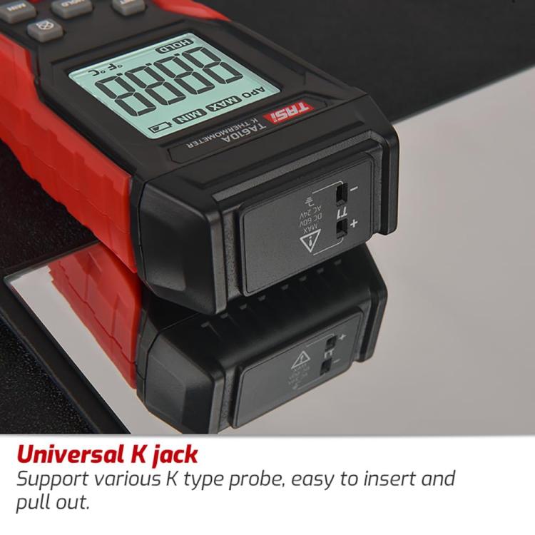 TRSI TA616A Industrial Handheld K-Type Thermocouple Thermometer, Single Channel, Basic Version