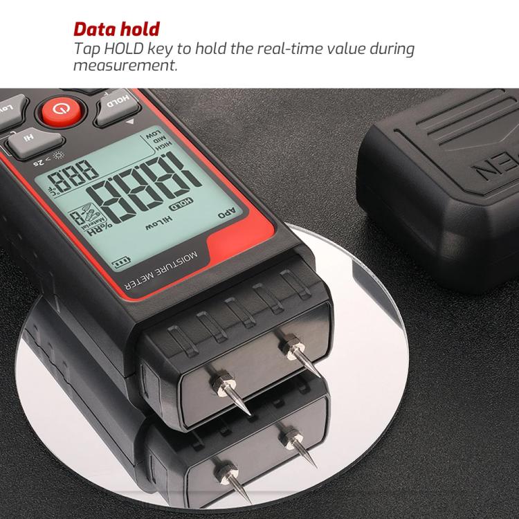 TASI TA661B Wood Moisture Meter Quickly Measure Moisture Content Tester Temperature Humidity Detector