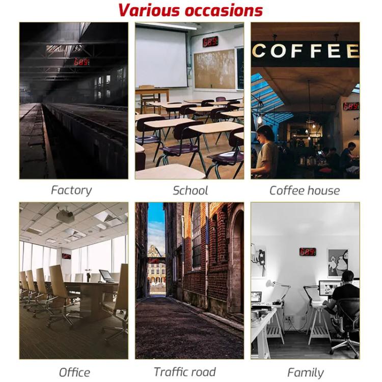 TRSI TA654B Large Screen Wall-mounted Noise Meter Decibel Detector Device