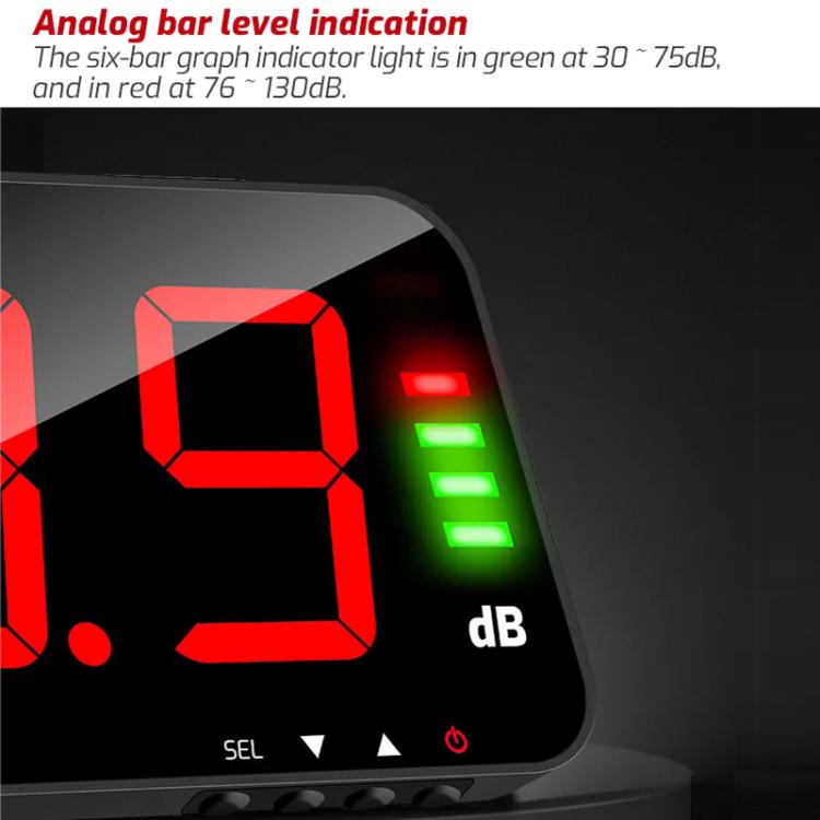 TRSI TA654B Large Screen Wall-mounted Noise Meter Decibel Detector Device