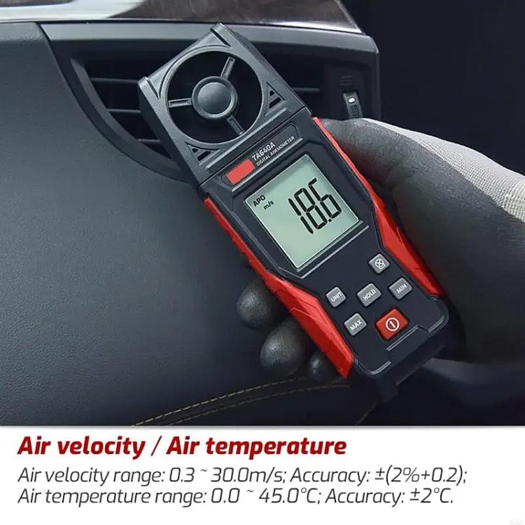 TRSI TA640A Handheld High Precision Wind Speed Instrument Wind Volume Tester