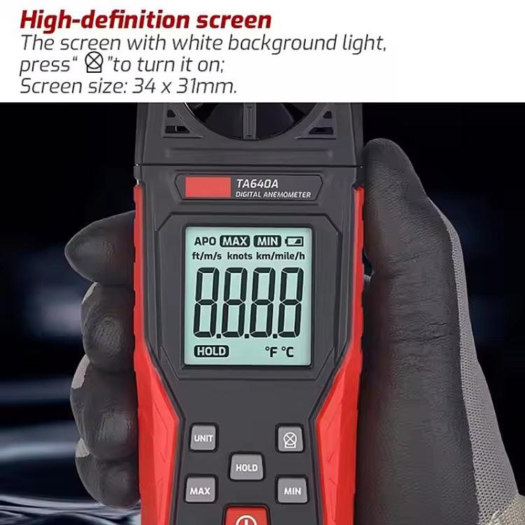 TRSI TA640A Handheld High Precision Wind Speed Instrument Wind Volume Tester