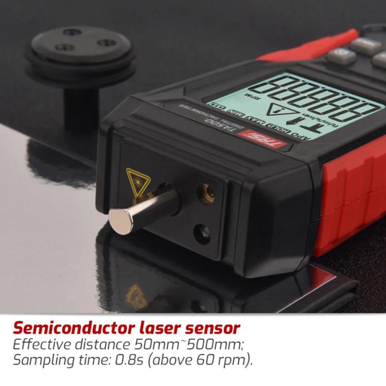 TASI TA500B Contact Measurement Laser Tachometer Digital Display Measuring Speed Meter