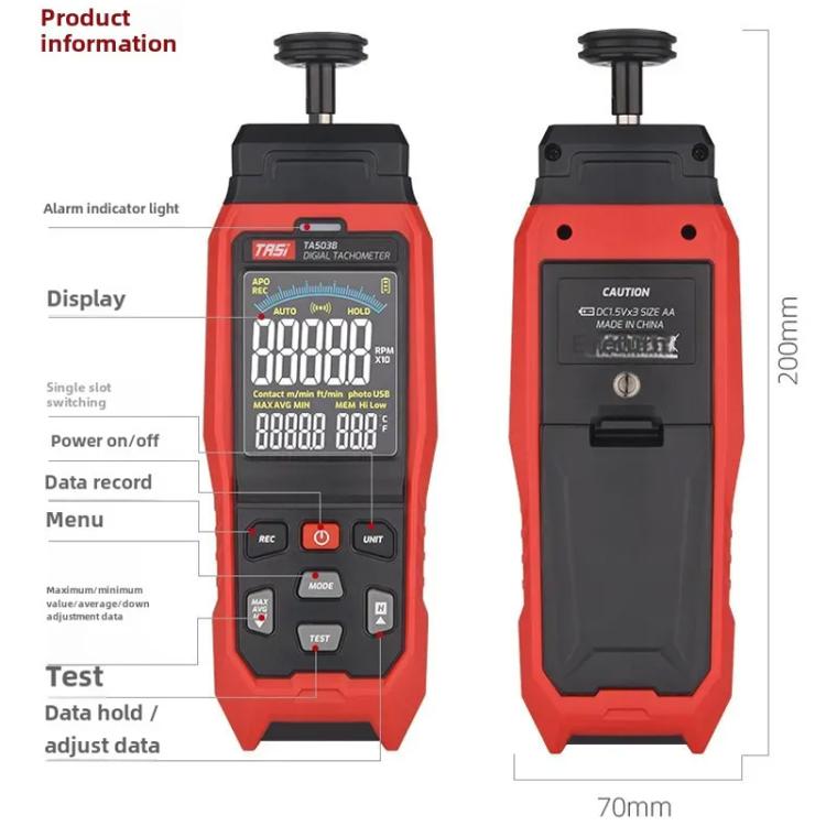 Portable Measuring Speed Meter Digital Display Laser Tachometer