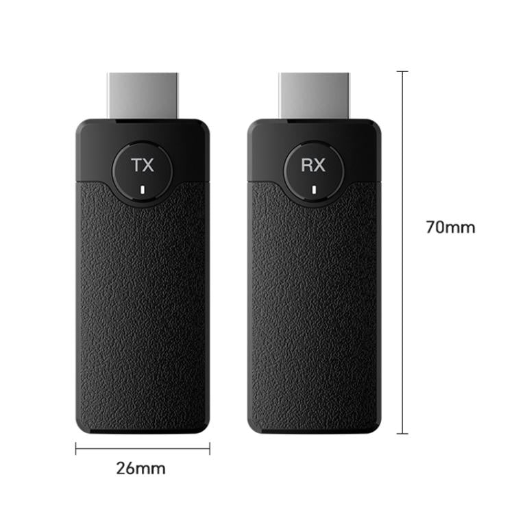 Q50 Leather Texture Wireless HDMI Video Transmitter and Receiver Extender Adapter