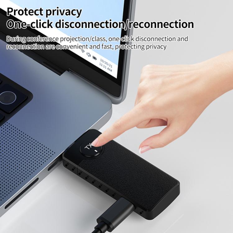 Q50 Leather Texture Wireless HDMI Video Transmitter and Receiver Extender Adapter