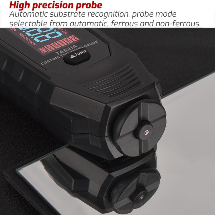 TASI TA521A Car Paint Film Meter Paint Surface Tester Coating Thickness Gauge