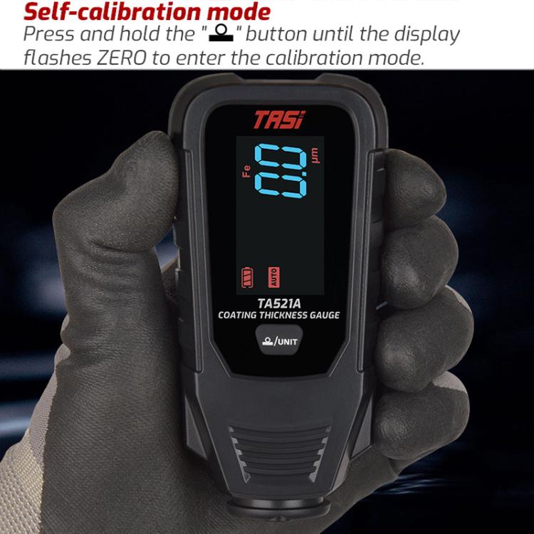 TASI TA521A Car Paint Film Meter Paint Surface Tester Coating Thickness Gauge