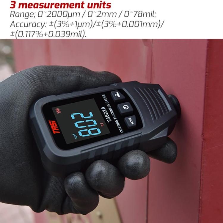 TASI TA522A Car Paint Film Meter Paint Surface Tester Coating Thickness Gauge