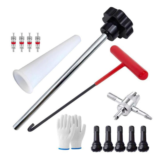 13pcs / Set Car Tire Repair Tool Valve Installation Tool Set