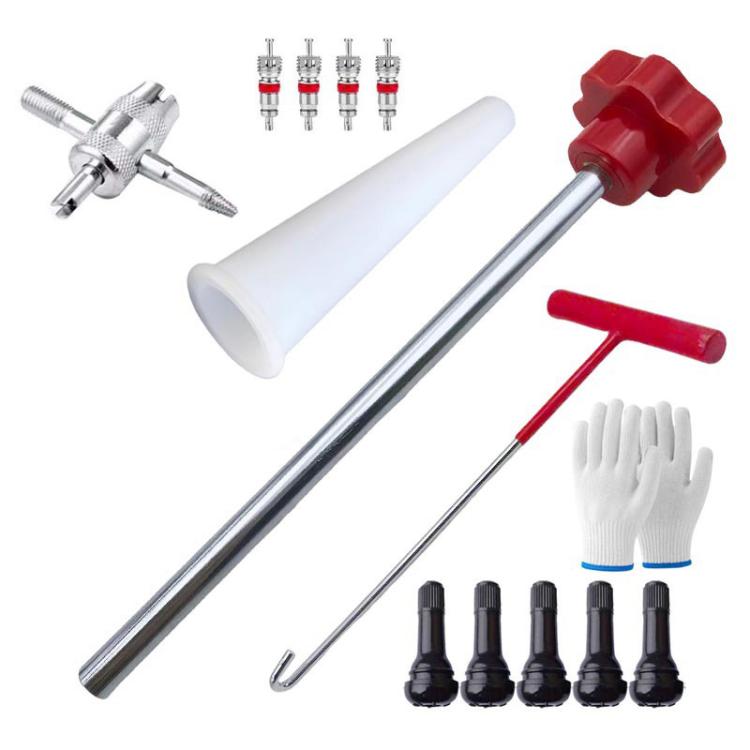 13pcs / Set Car Tire Repair Tool Valve Installation Tool Set