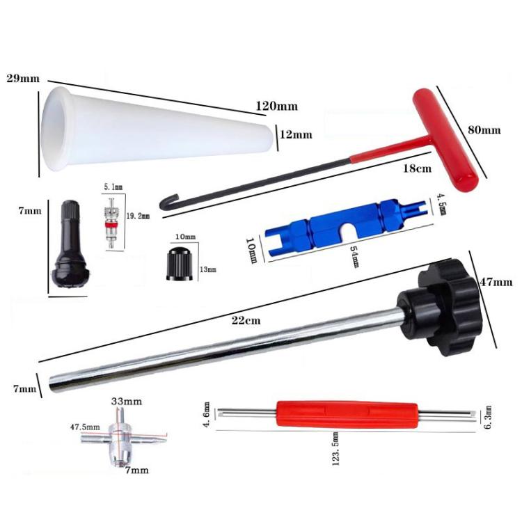 30pcs / Set Car Tire Repair Tool Valve Installation Tool Set