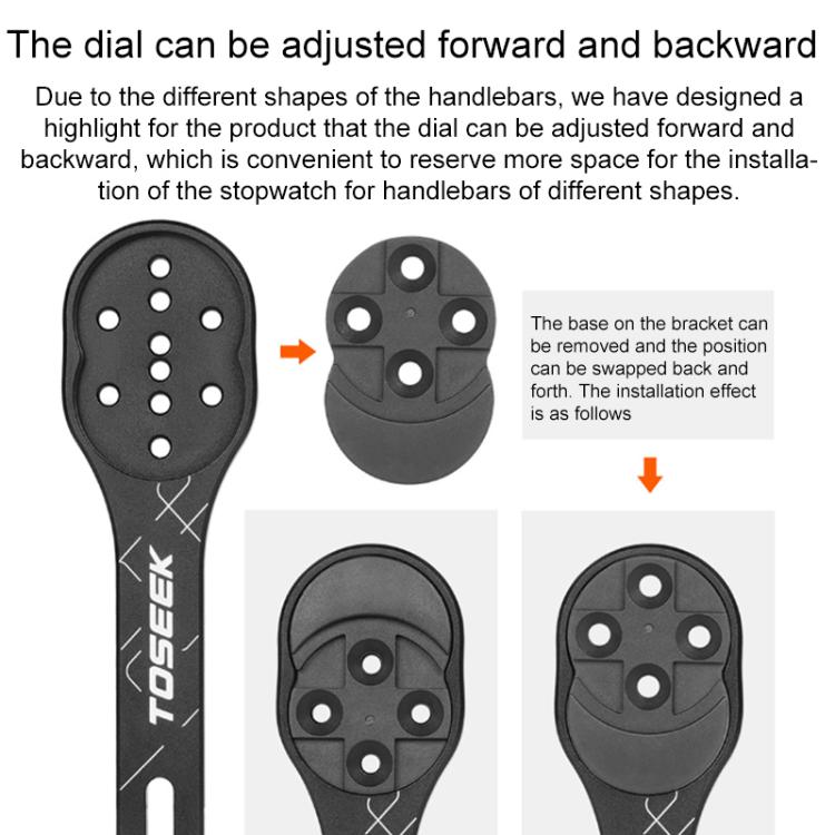 TOSEEK MA106 Aluminum Alloy Bicycle Road Bike Integrated Handlebar Computer Bracket