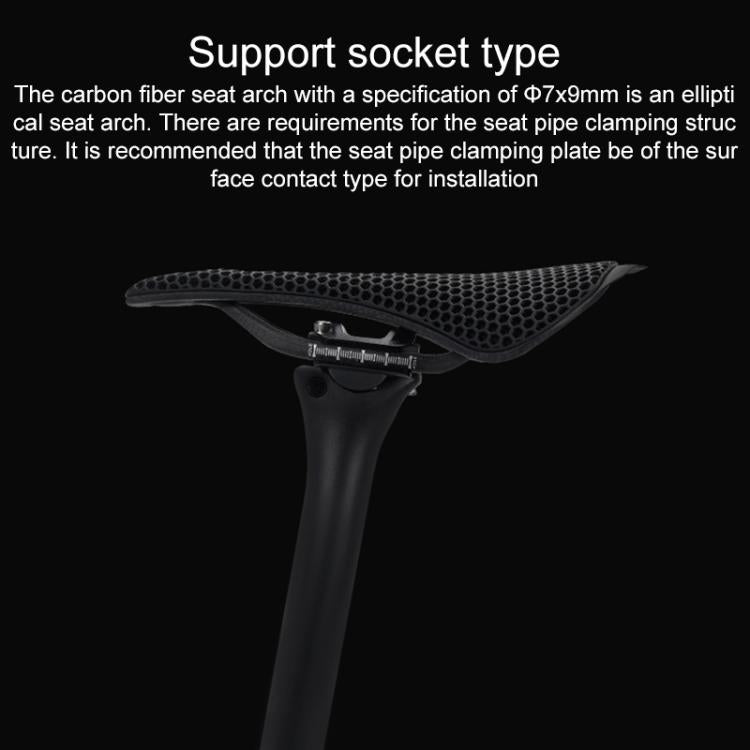 TOSEEK P300 Carbon Fiber 3D Printed Road Mountain Bike Seat