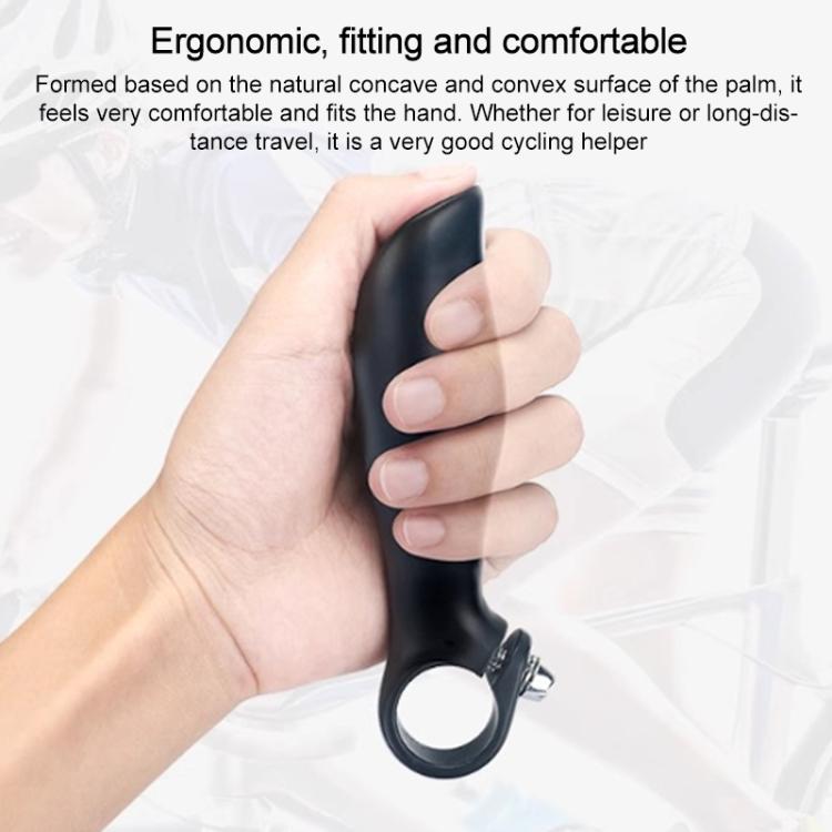 TOSEEK 1Pair Carbon Fiber Mountain Bike Rest Horn Handlebar