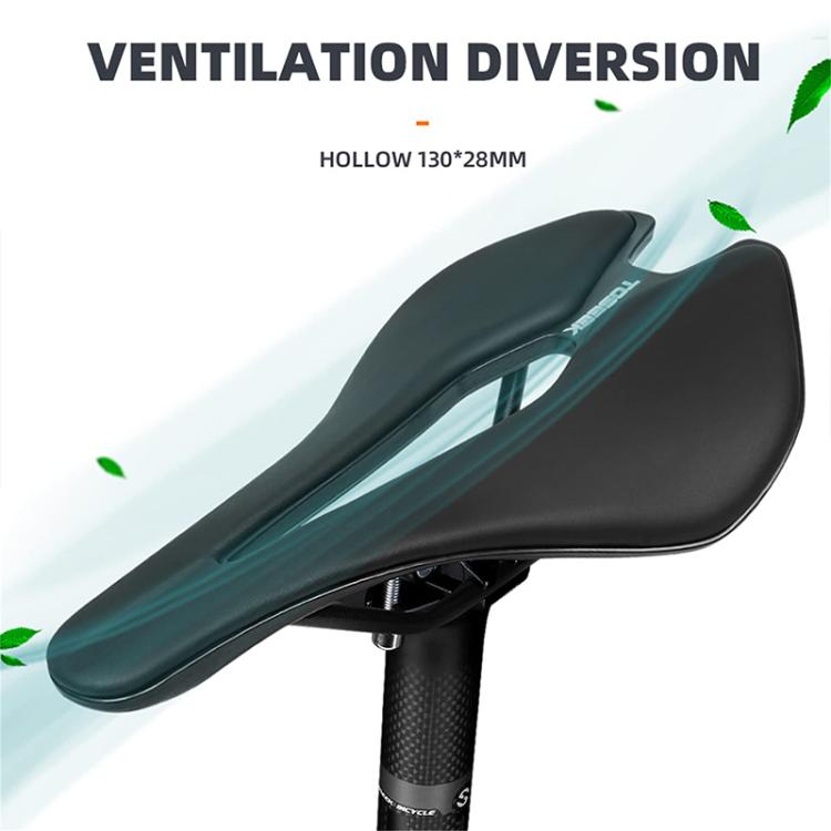 TOSEEK TS101 Road Mountain Bike Leather Saddle