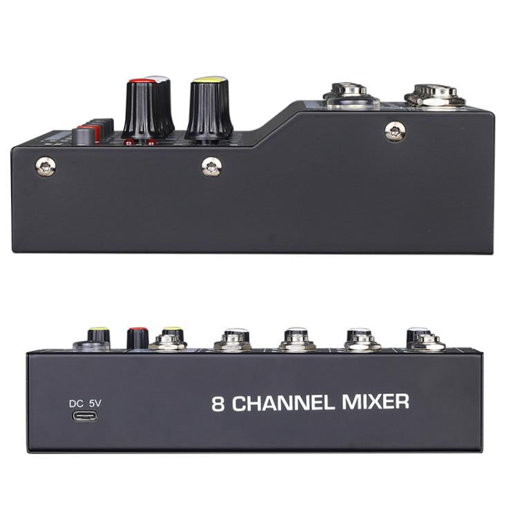 TEYUN Q48 8-Channels Microphone Audio Mixer