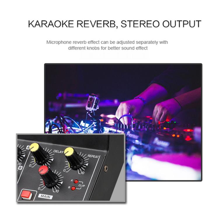 TEYUN Q48 8-Channels Microphone Audio Mixer